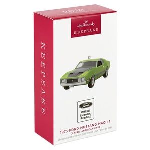 Hallmark 2023 Christmas Keepsake 1973 Ford Mustang Mach 1 Classic Car ornament